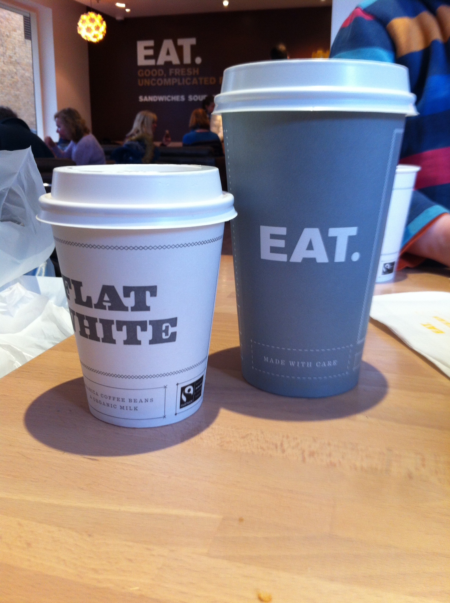 image Our little and large coffees made me smile after a mammoth children's shoe buying expedition in Cambridge. 