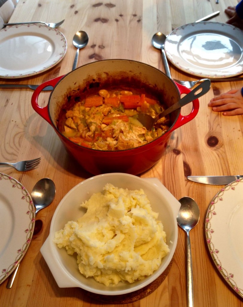 Chicken, leek and butterbean casserole