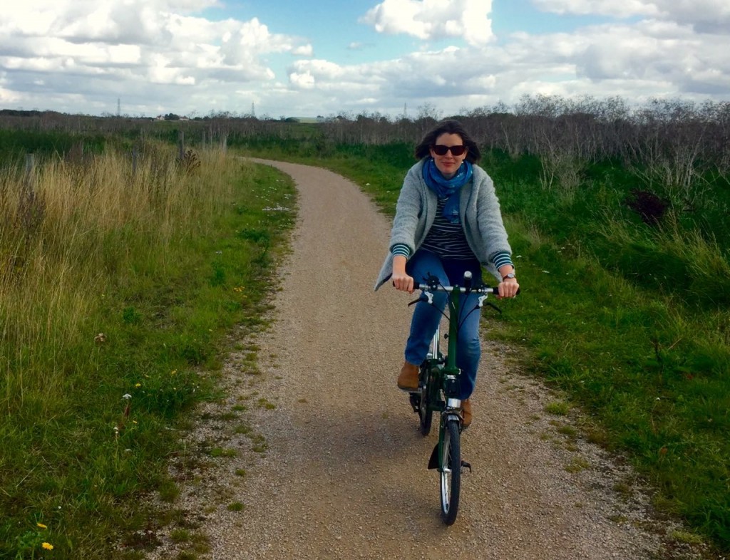 Cycling at Wicken Fen