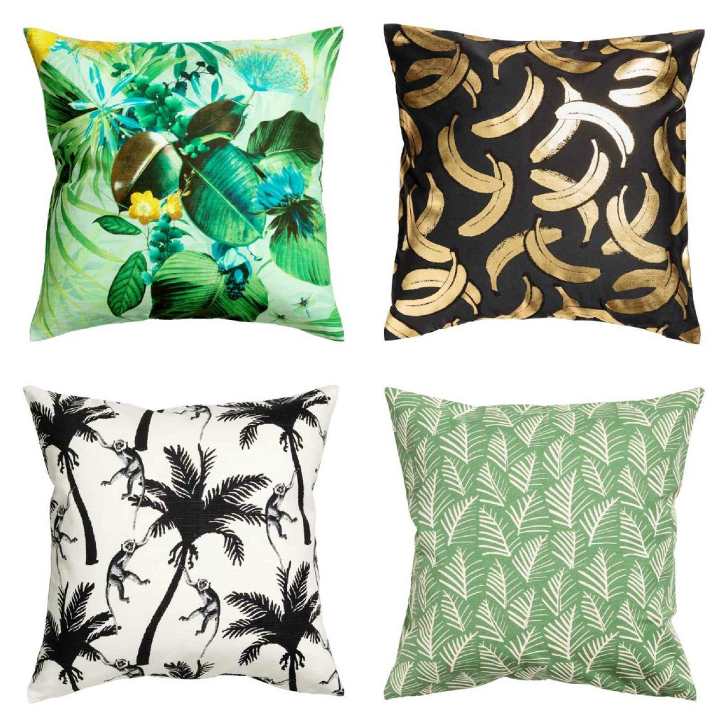 Tropical cushion covers