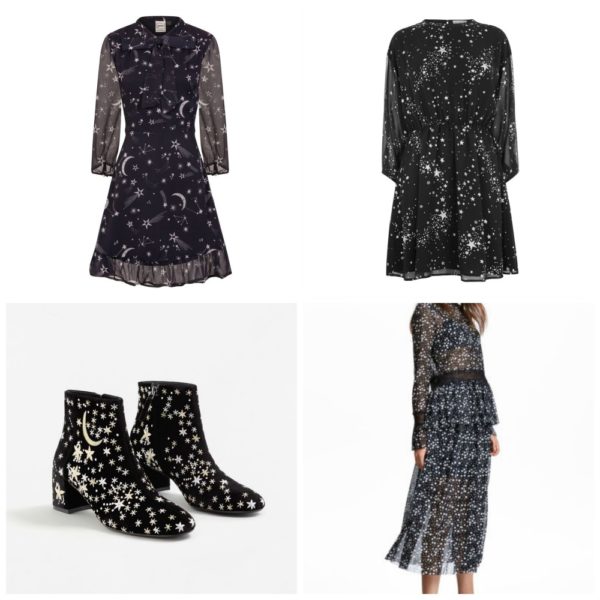 Starry print Christmas party clothes